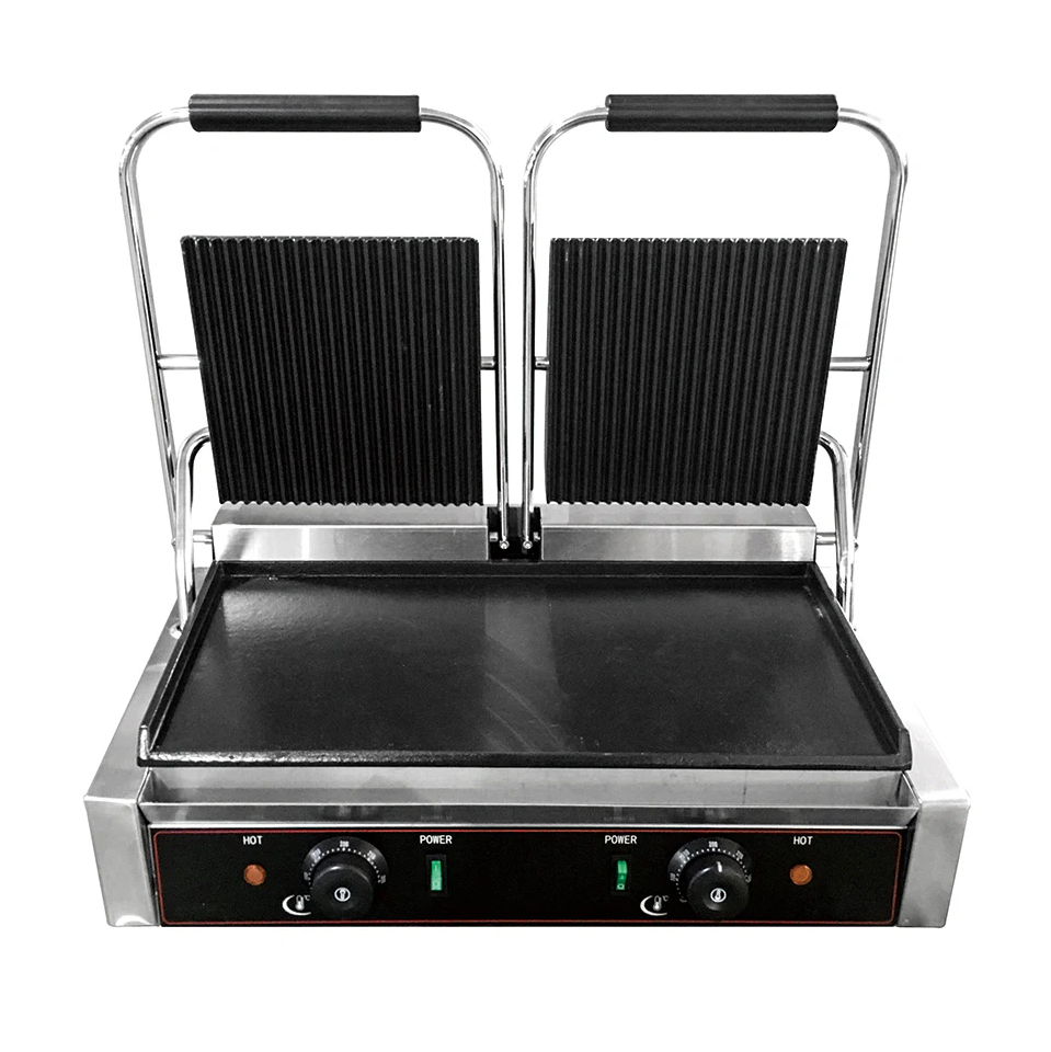 Piastra schiaccia panini elettrica 2 braccia