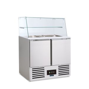 Saladette refrigerata statica 2 porte