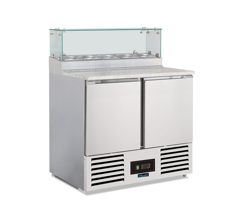 Saladette refrigerata statica 2 porte