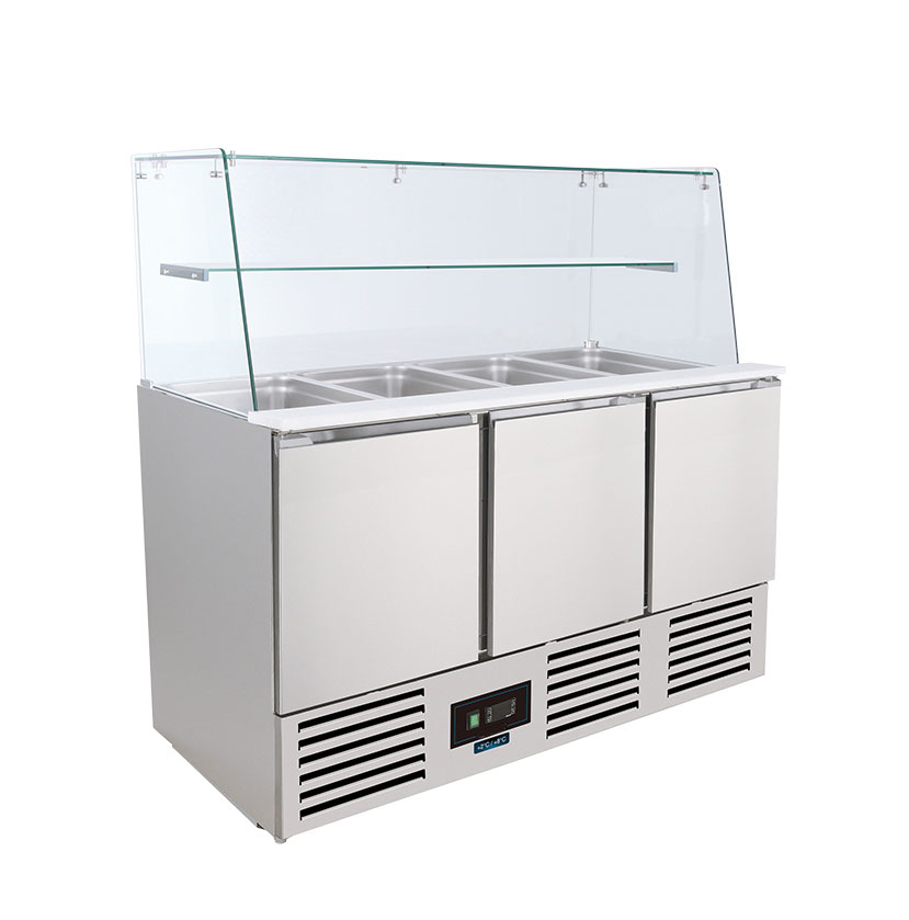 Saladette refrigerata statica 3 porte