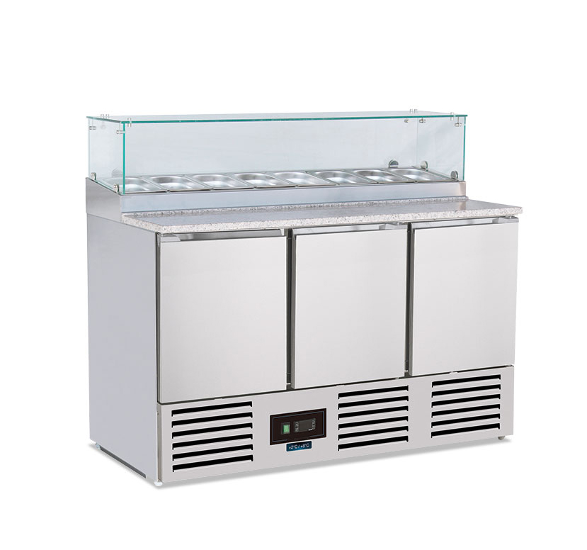 Saladette refrigerata statica 3 porte
